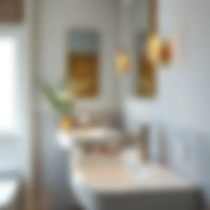 Contemporary 24-inch bathroom sink design with elegant fixtures