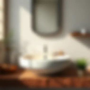 Different materials used in 24-inch bathroom sink construction