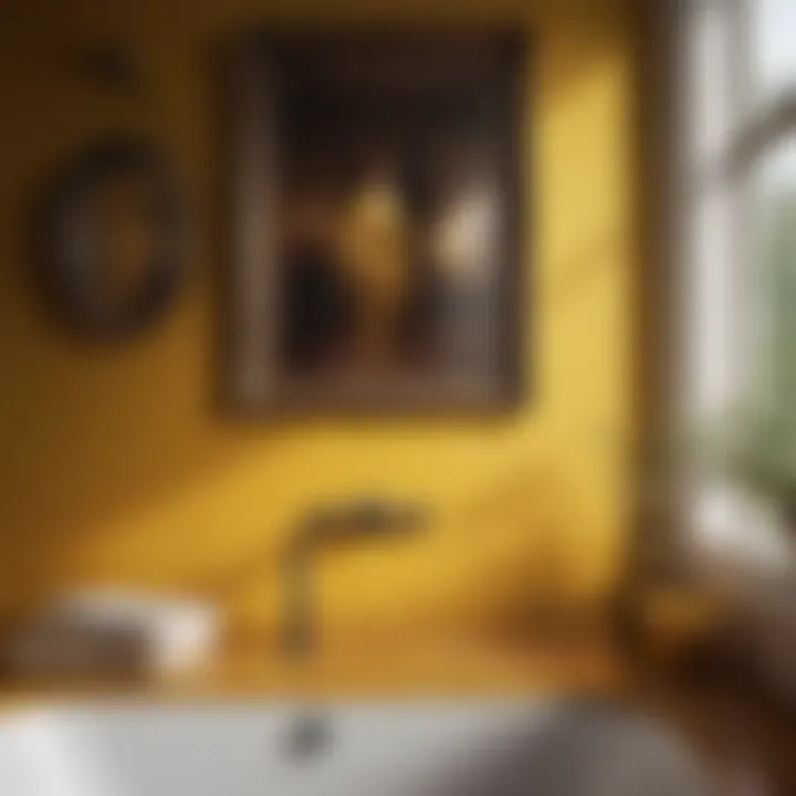 Color palette showcasing mustard and complementary tones