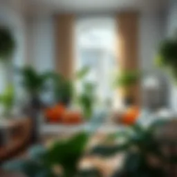 Vibrant low-light plants in a cozy living room setting