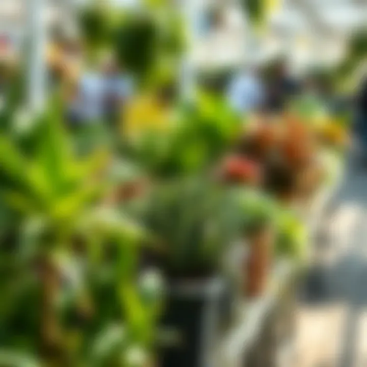 Selection of low-light plants available for purchase at a local nursery