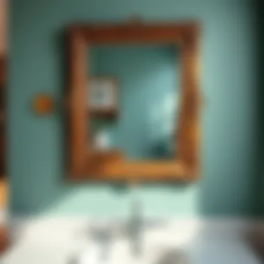 DIY Colorful Framing DIY framed mirror with colorful accents