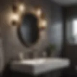 Elegant bathroom vanity light installation