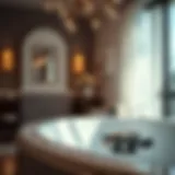 Jacuzzi bathtub control panel showcasing various features