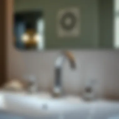 Elegant Kohler bathroom faucet showcasing its modern design