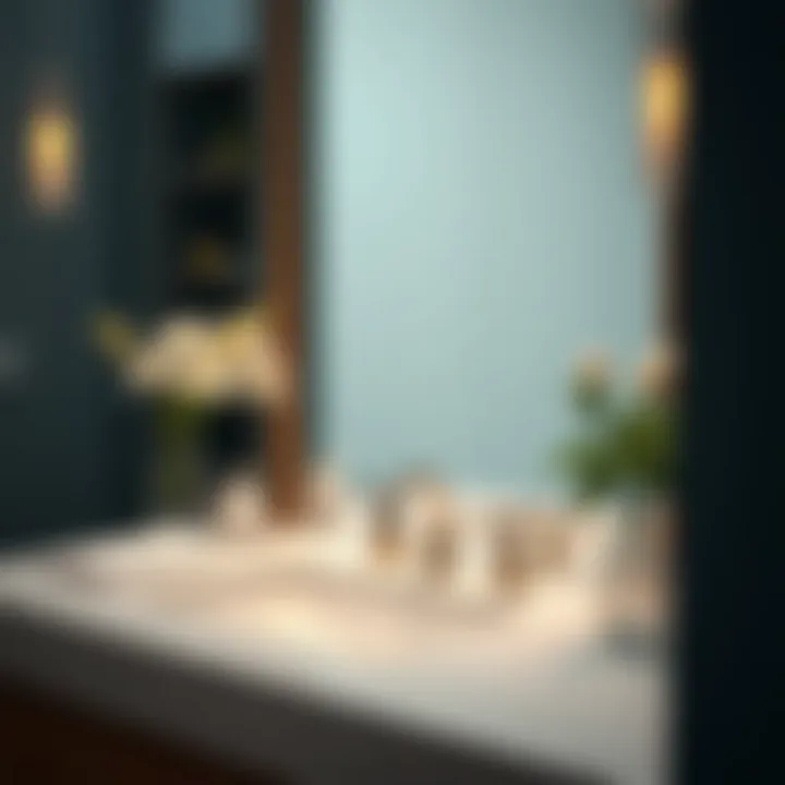 Kohler faucet integrated into a stylish bathroom environment