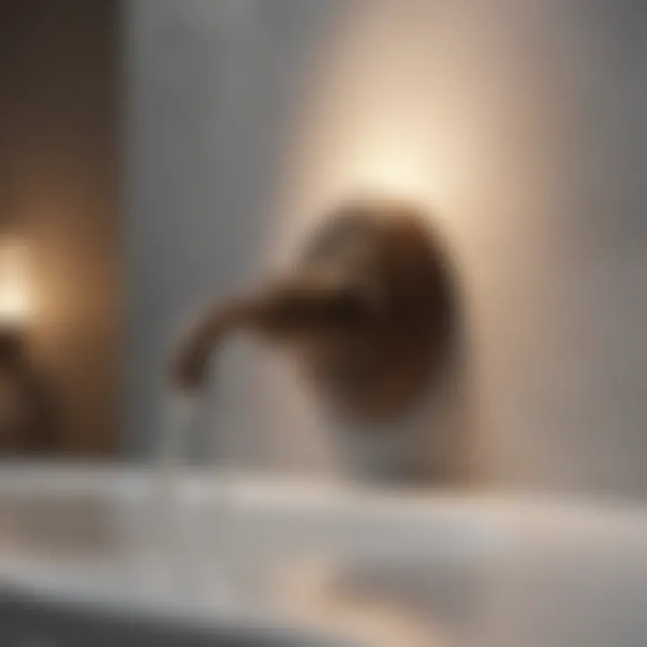 Close-up of Kolt bath light showcasing intricate design details