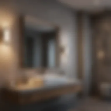 Materials Selection for Remodel Selection of high-quality materials for a bathroom remodel.