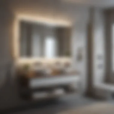 Innovative Storage Solutions Innovative storage solutions enhancing functionality in a large bathroom.