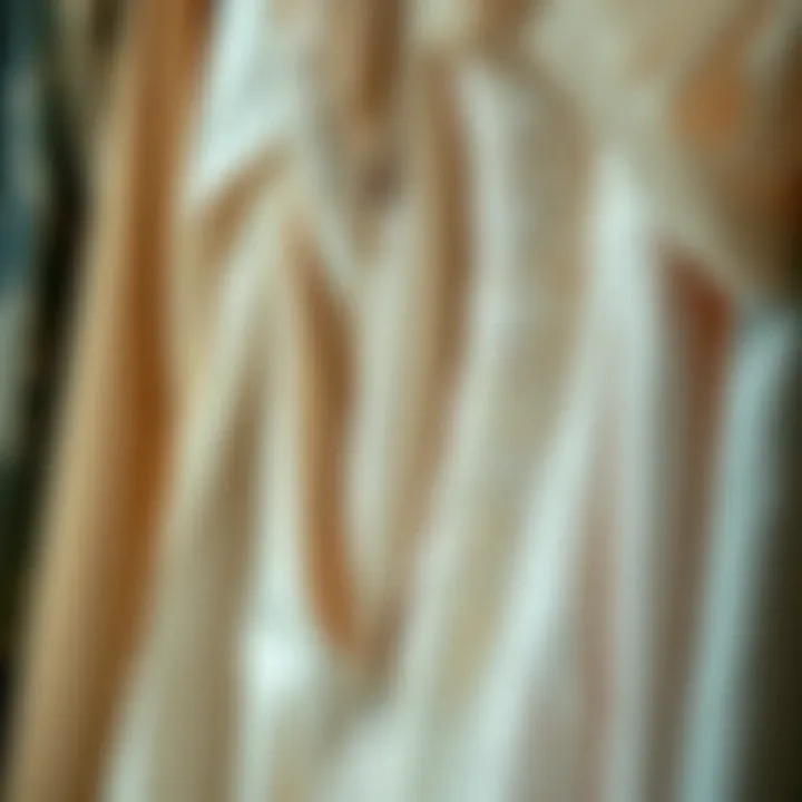 Diverse Fabric Types Different fabric swatches used in wedding dresses