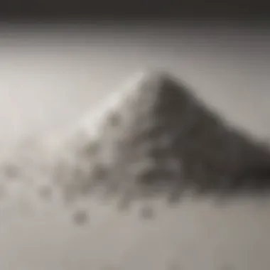 A close-up of laundry powder granules showing texture and consistency