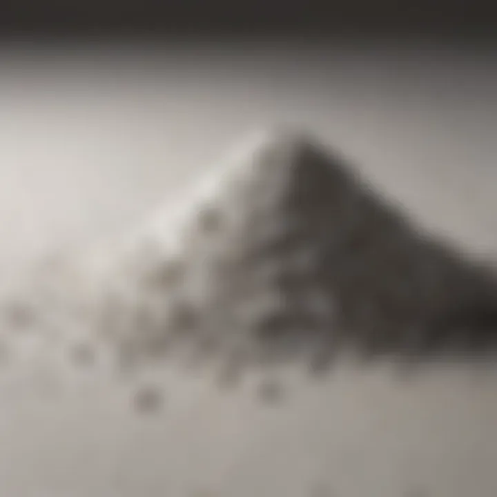 A close-up of laundry powder granules showing texture and consistency