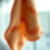 High-quality lint free towel absorbing water