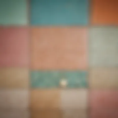 Color palette showcasing complementary shades that enhance vintage tiles.