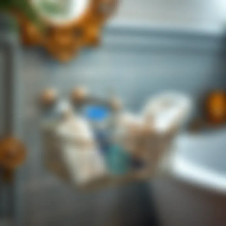 Practical Caddies for Everyday Essentials Functional bathroom caddy holding essential toiletries