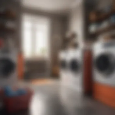 Color-coded laundry baskets for effective sorting