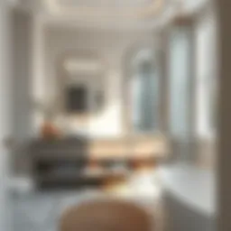 Elegant under counter storage solutions in a modern bathroom design