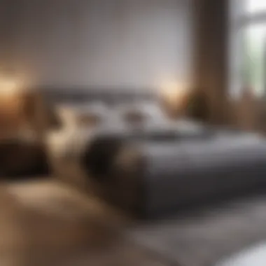 Multifunctional Furniture Design A small bedroom featuring multifunctional furniture like a bed with storage