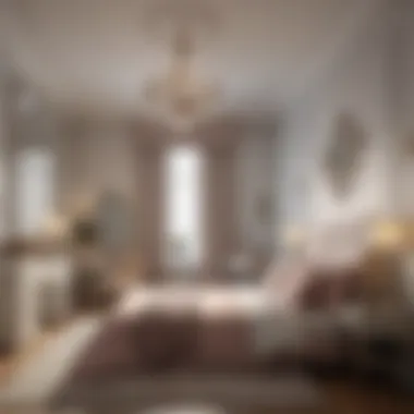 Visual Techniques for Space Perception A visually enhanced small bedroom using light colors and mirrors
