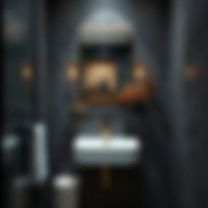 Minimalist Design: Enhancing Space with a Narrow Sink Stylish narrow wall mount sink in minimalist bathroom setting
