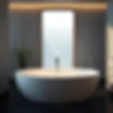 Elegant design of the Neptune Wind Bathtub highlighting its sleek contours