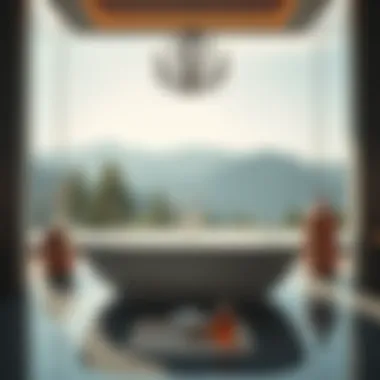 Tranquil Bathing Experience with the Neptune Wind Bathtub A tranquil bathing setting featuring the Neptune Wind Bathtub