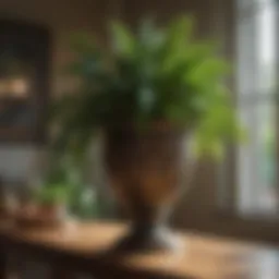 Lush indoor plant arrangement in a Colorado home, showcasing various species.