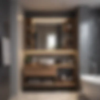 Maximizing Space with Compact Storage Solutions Compact bathroom storage solutions integrated into a cozy design