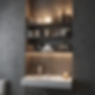 Elegant Shelving Ideas for Bathroom Storage Stylish bathroom shelving with decorative elements