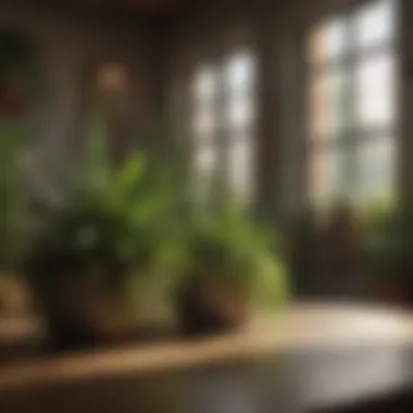 Ideal Growing Conditions for Indoor Plants Well-lit indoor space with thriving plants and seedlings
