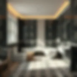 Elegant removable bathroom tiles in a stylish layout