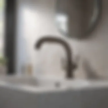 Installation process of a Santec faucet in a contemporary bathroom