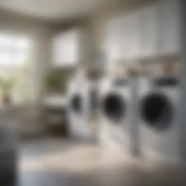 Organized laundry space with Sterilite hampers