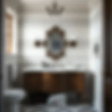 Stylish Bathroom Integration Beautifully styled bathroom featuring a 36-inch antique vanity