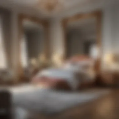 Creating Illusions of Space with Mirrors Spacious bedroom with mirrored furniture enhancing the area