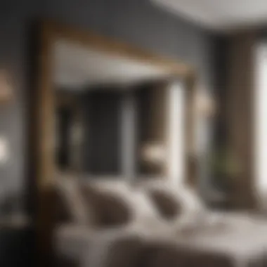 Elegant Integration of Mirrors in Bedroom Design Stylish bedroom featuring a large mirror wall