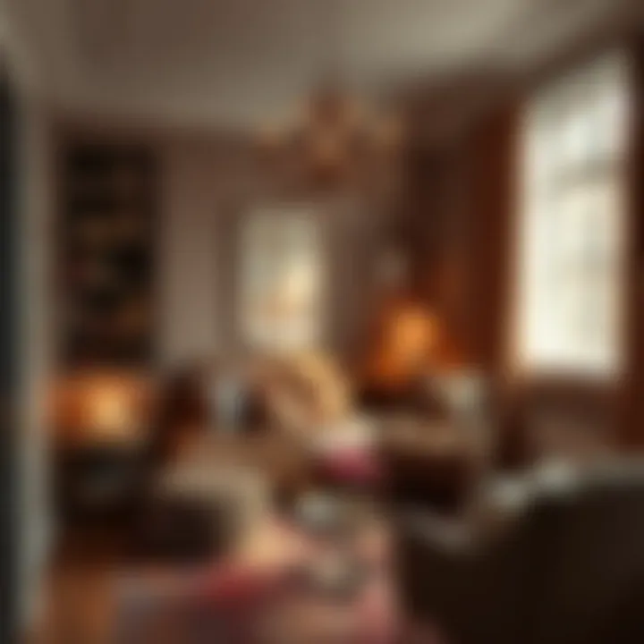 Cozy reading nook featuring brown tones