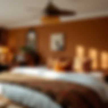 Sophisticated brown palette with decorative elements