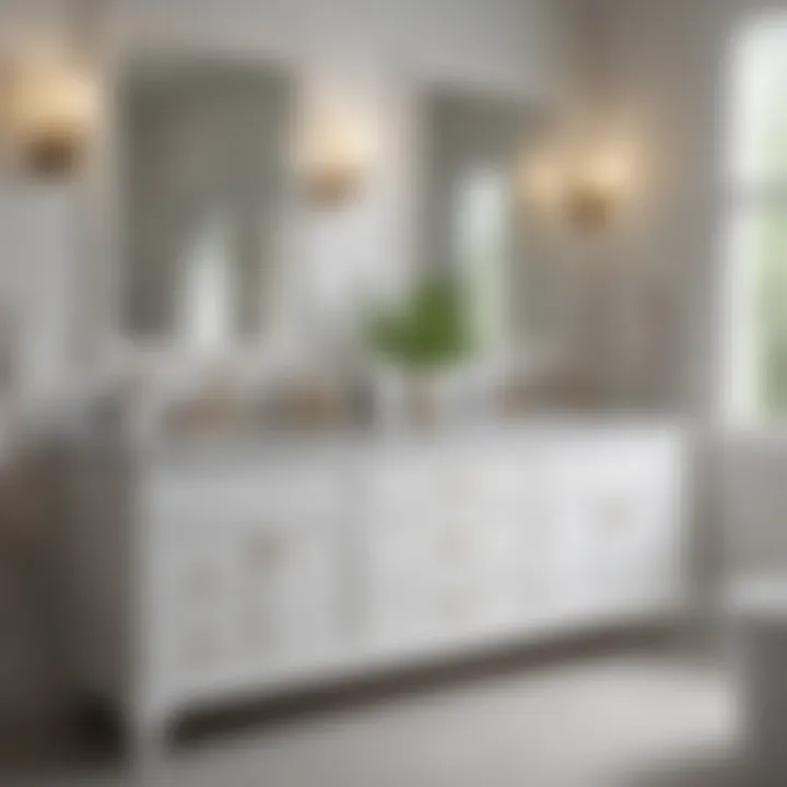 Notable The Elegance of White Bathroom Vanities with Quartz Tops