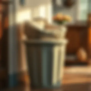 Seamless Integration with Home Aesthetics Three-bag laundry basket complementing home decor