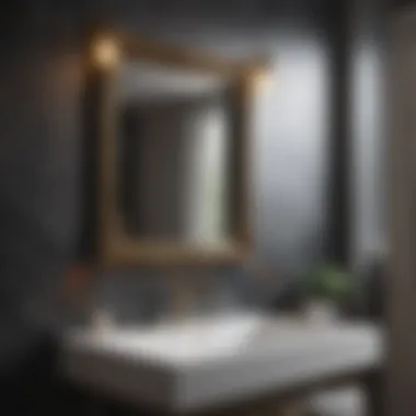 Integrating Backsplashes with Bathroom Design Themes Coordinated bathroom theme integrating a backsplash