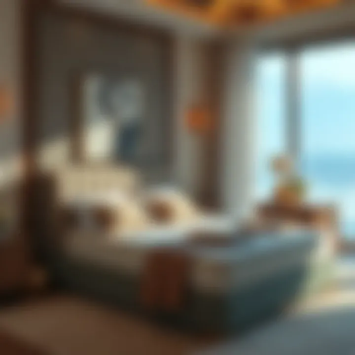 A serene sleep environment enhanced by a mattress combiner