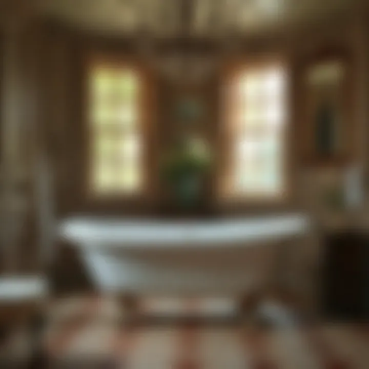 A Journey Through Time with Claw Leg Bathtubs Historical claw leg bathtub in a vintage setting