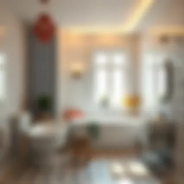 Brightly lit bathroom showcasing daylight bulbs