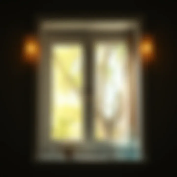 Energy-Efficient Glass for Optimal Lighting Close-up of energy-efficient glass used in bathroom windows