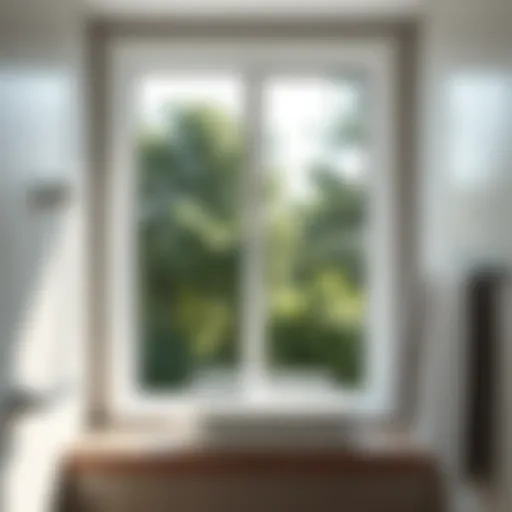 Modern single hung bathroom window showcasing sleek design and natural light
