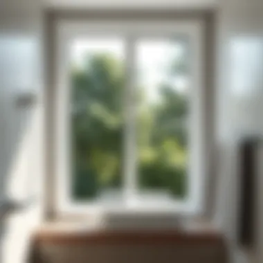 Sleek Design of Single Hung Bathroom Window Modern single hung bathroom window showcasing sleek design and natural light
