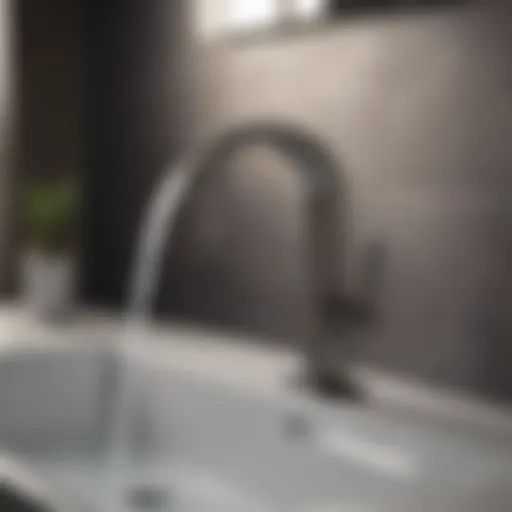 Sleek modern touchless faucet design