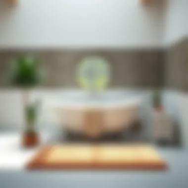 Enhancing Bathroom Aesthetics Stylish thick memory foam bath mat enhancing bathroom aesthetics