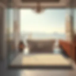 Luxurious thick memory foam bath mat in a serene bathroom setting